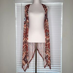 Boho Hippie Fairy Aztec Tribal Western‎ Southwestern Navajo Sharkbite Hem Duster